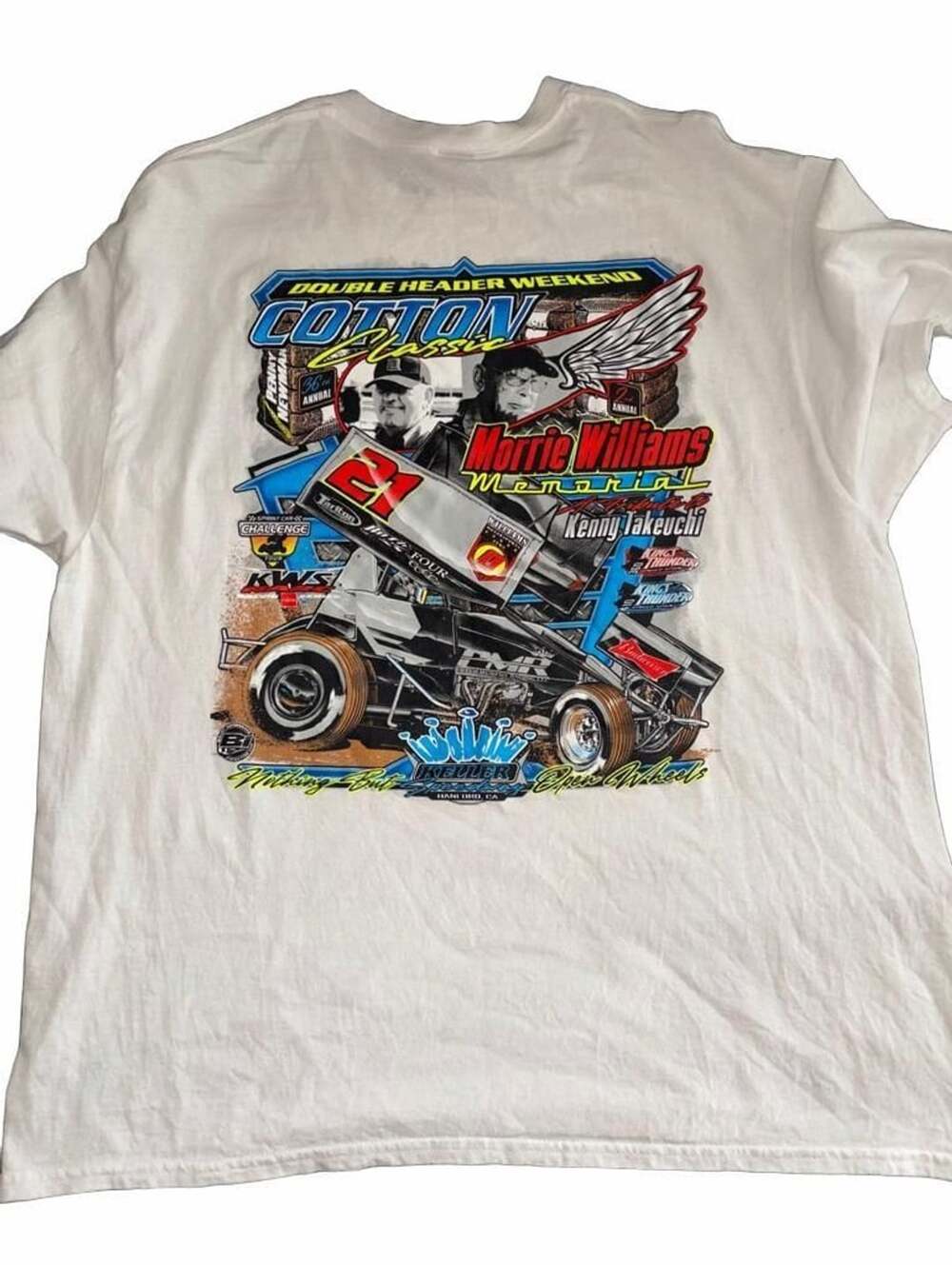 Gildan 2021 Cotton Classic Morrie Williams Memorial Size XL White T-Shirt